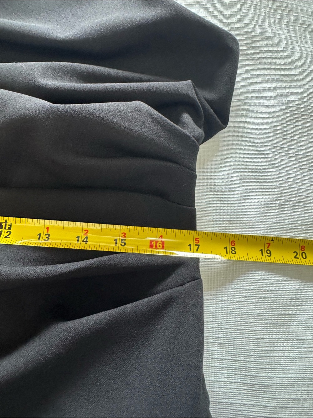 Joseph Ribkoff Black Midi Dress with White Ruffle Accent size 14 - Picture 9 of 11